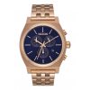The Time Teller Chrono All Rose Gold / Navy Sunray