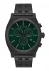 The Time Teller Chrono All Black / Green Sunray