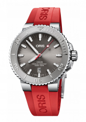 Oris Aquis Date Relief Taucheruhr Rot