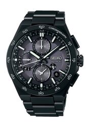 Seiko Astron GPS Solar Dual Time Chronograph Schwarz