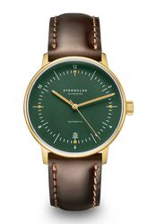 Sternglas Naos Gold Automatik 38mm Bridle dunkelbraun