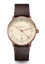 Sternglas Naos Automatik alabaster bronze 38mm Vintage mokka