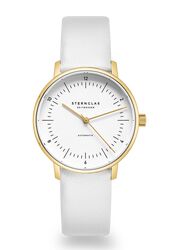 Sternglas Naos XS gold Automatik Leder weiß