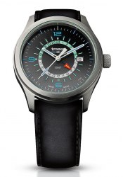 Traser Aurora GMT Silver Leder