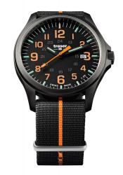 Traser Officer Pro Gunmetal Black/Orange Militäruhr