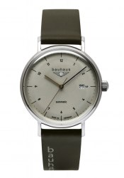 bauhaus Herrenuhr Automatik Beige
